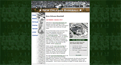 Desktop Screenshot of neworleansbaseball.com